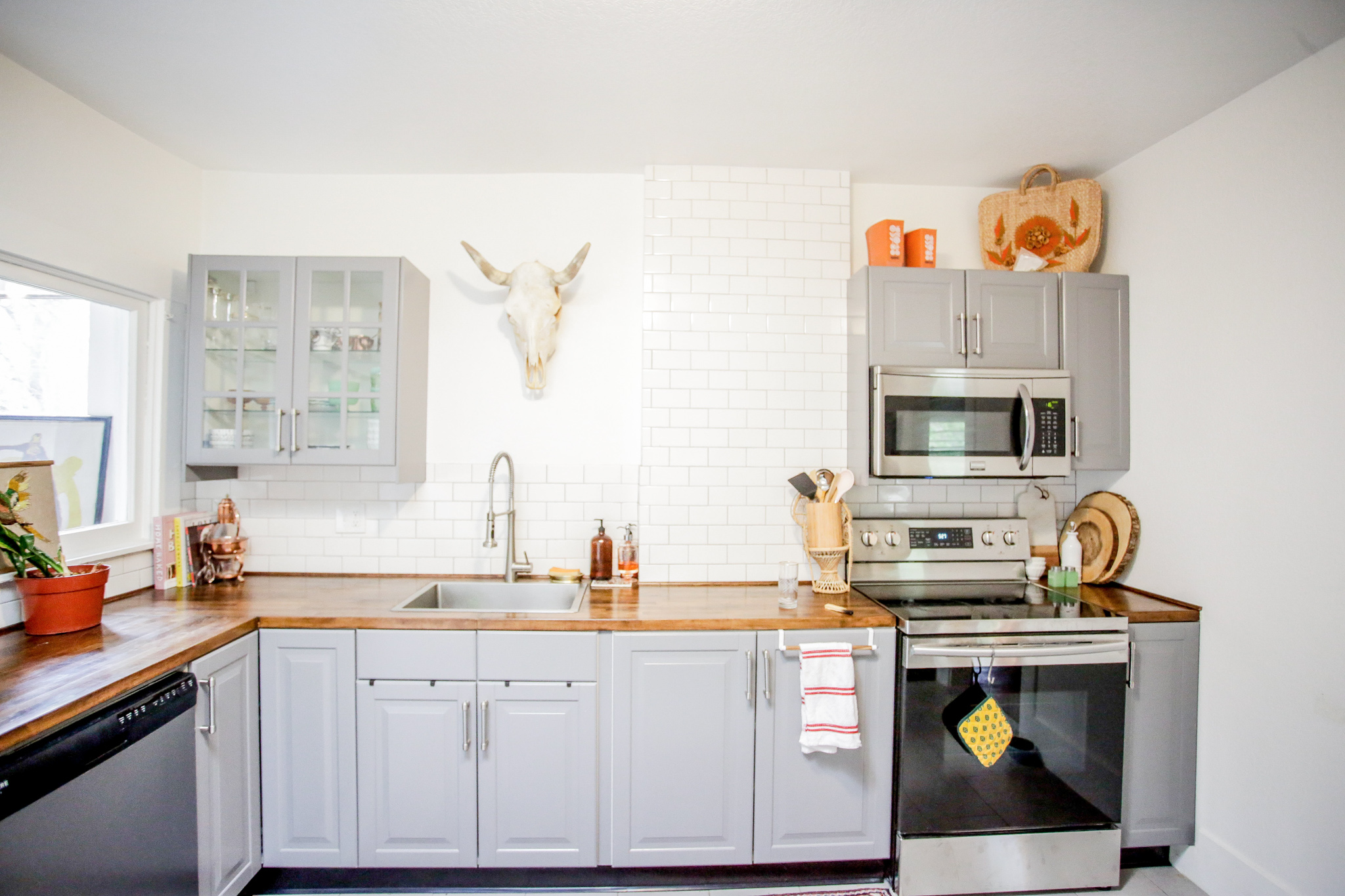 A newly renovated kitchen. 